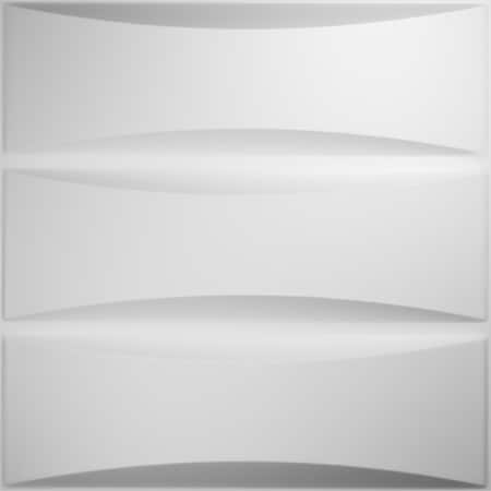 Ekena Millwork 19 5/8in. W x 19 5/8in. H Traditional EnduraWall 3D Wall Panel Covers Total 32.1 Sq. Ft., 12PK WP20X20TRWH-CASE-12